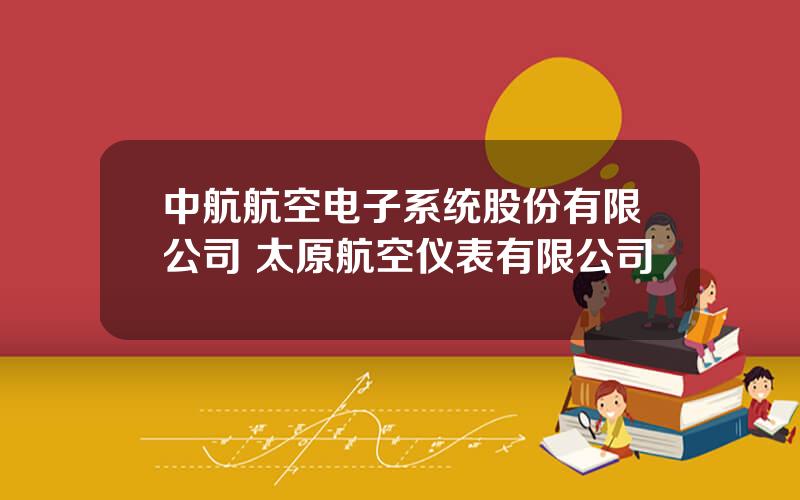 中航航空电子系统股份有限公司 太原航空仪表有限公司